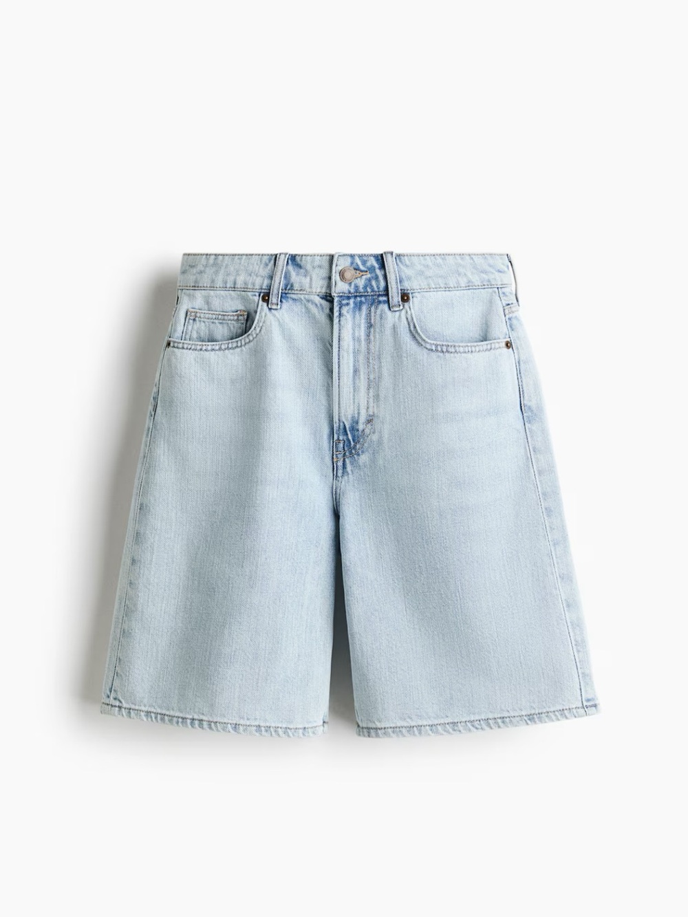 H&M DENIM BERMUDA SHORTS SZ12 NWT